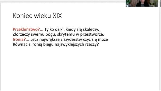 Koniec wieku XIX wiersz - analiza i głębokie znaczenie utworu Koniec wieku XIX wiersz - analiza i głębokie znaczenie utworu